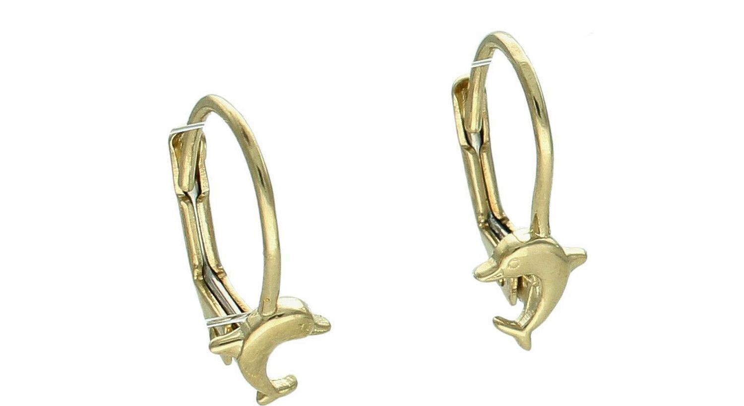 Złote kolczyki 585 Delfiny KL 1748.jpg